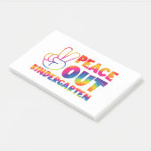 Vaarwel Kleuterschool Tie Dye Laatste Schooldag Post-it® Notes (Schuin)