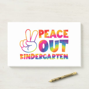 Vaarwel Kleuterschool Tie Dye Laatste Schooldag Post-it® Notes