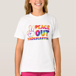 Vaarwel Kleuterschool Tie Dye Laatste Schooldag T-shirt