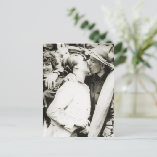 Vaarwel kus 1915 briefkaart (Staand voorkant)