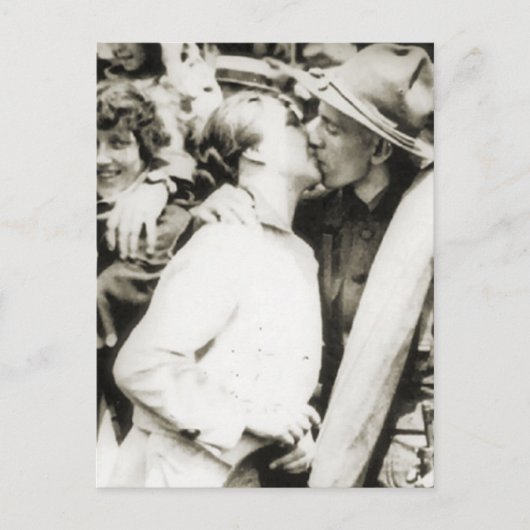 Vaarwel kus 1915 briefkaart (Voorkant)