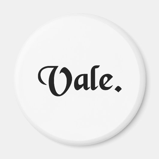 Vaarwel. Magneet (Voorkant)