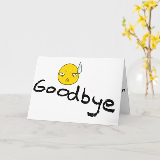 **VAARWEL*** MEVROUWEN EN WENSEN VOOR U KAART (Gele Bloem)