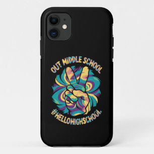 Vaarwel Middel Hallo Middelbare School Tie Dye Case-Mate iPhone Case