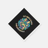Vaarwel Middel Hallo Middelbare School Tie Dye Servet (Hoek)