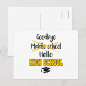Vaarwel middelbare school Afstuderen High School Briefkaart (Voorkant / Achterkant)