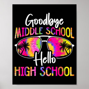 Vaarwel Middelbare School Hallo Middelbare School  Poster