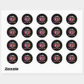 Vaarwel Middelbare School Hallo Middelbare School Ronde Sticker (Vel)