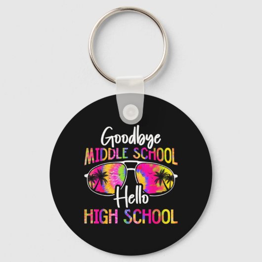 Vaarwel Middelbare School Hallo Middelbare School Sleutelhanger (Voorkant)