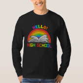 Vaarwel middelbare school Hallo middelbare school T-shirt (Voorkant)