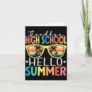 Vaarwel Middelbare School Hallo Zomer Middelbare S Kaart