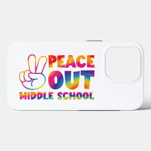 Vaarwel Middelbare School Tie Dye Laatste Schoolda Case-Mate iPhone Case (Achterkant (horizontaal))