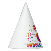 Vaarwel Middelbare School Tie Dye Laatste Schoolda Feesthoedjes (Links)