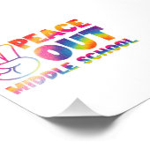 Vaarwel Middelbare School Tie Dye Laatste Schoolda Foto Afdruk (Hoek)