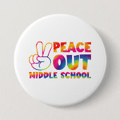 Vaarwel Middelbare School Tie Dye Laatste Schoolda Ronde Button 7,6 Cm (Voorkant)