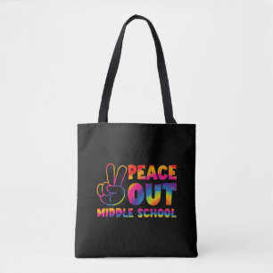 Vaarwel Middelbare School Tie Dye Laatste Schoolda Tote Bag
