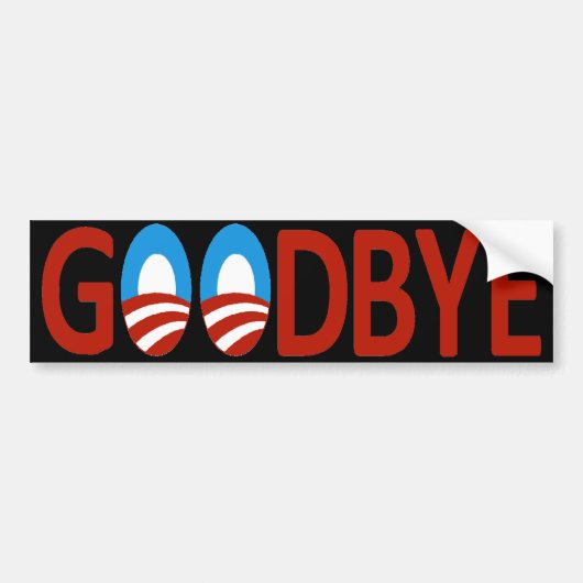 Vaarwel Obama Bumpersticker (Voorkant)