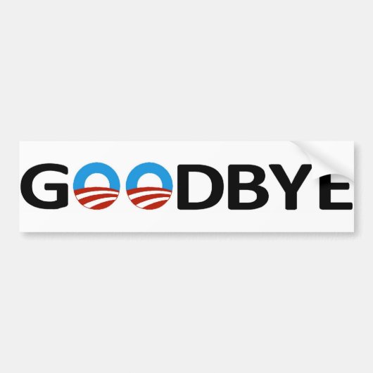 Vaarwel Obama Bumpersticker (Voorkant)