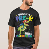 Vaarwel Pre-k afstuderen Dinosaurus T rex T-shirt (Voorkant)