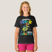 Vaarwel Pre-k afstuderen Dinosaurus T rex T-shirt (Voorkant volledig)