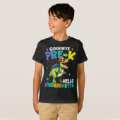 Vaarwel Pre-k afstuderen Dinosaurus T rex T-shirt (Voorkant volledig)