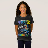 Vaarwel Pre-k Monster Truck T rex Afstuderen Boys T-shirt (Voorkant volledig)