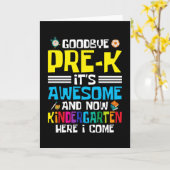 Vaarwel Pre-Know Kleuterschool Kaart (Gele Bloem)