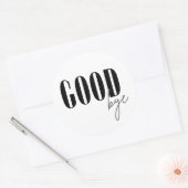 Vaarwel Ronde Sticker (Envelop)