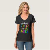 Vaarwel School Hallo Pool Vacation Summer T-shirt (Voorkant volledig)