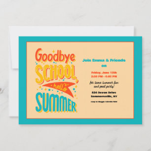 Vaarwel School Hallo Zomer Kaart
