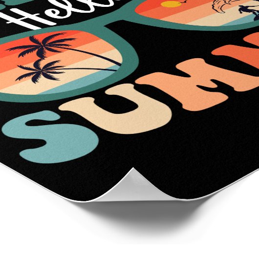 Vaarwel school Hallo zomer Poster (Hoek)