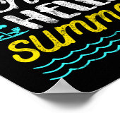 Vaarwel school Hallo zomer Poster (Hoek)