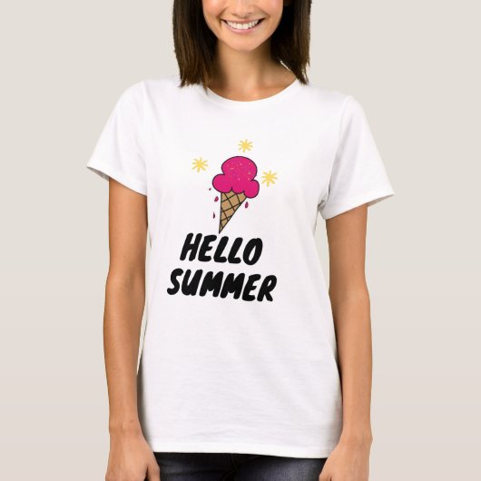 Vaarwel School Hallo Zomer T-shirt (Voorkant)