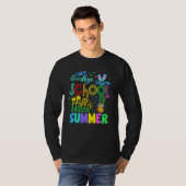 Vaarwel school Hallo zomer vorige dag schoolbal T-shirt (Voorkant volledig)