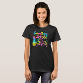 Vaarwel school Hallo zomerananas T-shirt (Voorkant volledig)