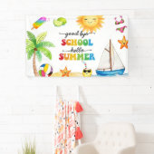 Vaarwel School Hallo Zomerfeest Spandoek (Insitu)