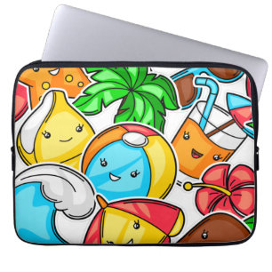 Vaarwel school Hallo zomertijd en geweer Laptop Sleeve