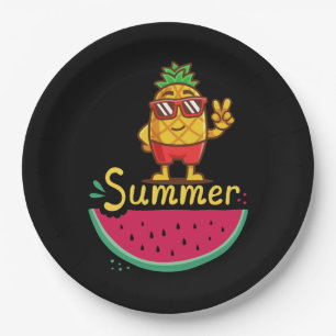 Vaarwel school Hallo zomertijd Papieren Bordje