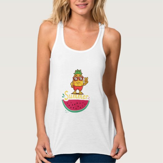 Vaarwel school Hallo zomertijd Tanktop (Voorkant)