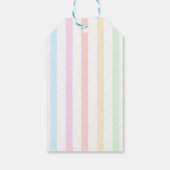Vaarwel School Hallo Zwembad Strepen Cadeaulabel (Achterkant)