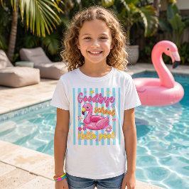 Vaarwel School Hallo Zwembad T-Shirt