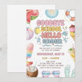 Vaarwel School, Start Van Zomerfeest Kaart (Voorkant / Achterkant)