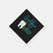 Vaarwel Snoep-tandvlees en -geuren Hallo races-ten Servet (Hoek)