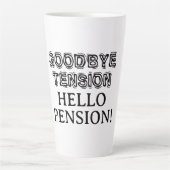 Vaarwel Spanning Hallo Pensioen cool pensioencadea Latte Mok (Voorkant)