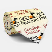 Vaarwel spanning, Hallo pensioen Funny Retirement Stropdas (Opgerold)