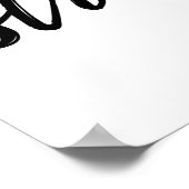 Vaarwel stress - wit Poster (Hoek)