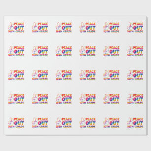Vaarwel Tiende Klas Tie-Dye Laatste Dag 10e Klas  Cadeaupapier