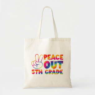 Vaarwel Tienertijd Tie Dye Laatste Dag 5e Klas  Tote Bag