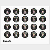 Vaarwel tweede rang Hallo Afstuderen van derde ran Ronde Sticker (Vel)