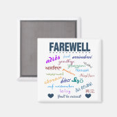 Vaarwel - Vaarwel, je zult gemist worden Magneet (Voorkant / Achterkant)